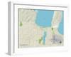 Political Map of Traverse City, MI-null-Framed Art Print