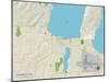 Political Map of Traverse City, MI-null-Mounted Art Print