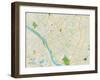 Political Map of Trenton, NJ-null-Framed Art Print