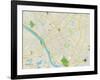 Political Map of Trenton, NJ-null-Framed Art Print