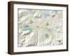 Political Map of Truckee, CA-null-Framed Art Print