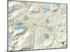 Political Map of Truckee, CA-null-Mounted Art Print