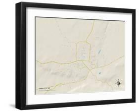 Political Map of Tuba City, AZ-null-Framed Art Print