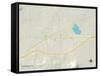 Political Map of Tucumcari, NM-null-Framed Stretched Canvas