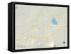 Political Map of Tucumcari, NM-null-Framed Stretched Canvas