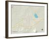 Political Map of Tucumcari, NM-null-Framed Art Print