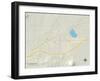 Political Map of Tucumcari, NM-null-Framed Art Print