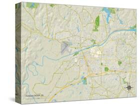 Political Map of Tuscaloosa, AL-null-Stretched Canvas