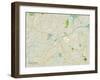 Political Map of Tuscaloosa, AL-null-Framed Art Print