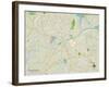 Political Map of Tuscaloosa, AL-null-Framed Art Print