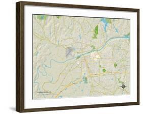 Political Map of Tuscaloosa, AL-null-Framed Art Print