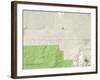 Political Map of Twentynine Palms, CA-null-Framed Art Print