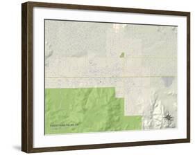 Political Map of Twentynine Palms, CA-null-Framed Art Print