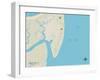 Political Map of Tybee Island, GA-null-Framed Art Print