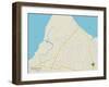 Political Map of Union Beach, NJ-null-Framed Art Print