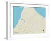 Political Map of Union Beach, NJ-null-Framed Art Print