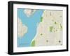 Political Map of University Place, WA-null-Framed Art Print