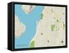 Political Map of University Place, WA-null-Framed Stretched Canvas