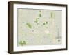 Political Map of Valparaiso, IN-null-Framed Art Print