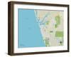 Political Map of Venice, FL-null-Framed Art Print