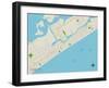 Political Map of Ventnor City, NJ-null-Framed Art Print