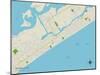 Political Map of Ventnor City, NJ-null-Mounted Art Print