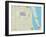 Political Map of Vero Beach, FL-null-Framed Art Print