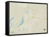 Political Map of Vidor, TX-null-Framed Stretched Canvas