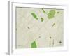 Political Map of Vienna, VA-null-Framed Art Print