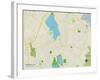 Political Map of Wakefield, MA-null-Framed Art Print