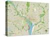 Political Map of Washington, DC-null-Stretched Canvas