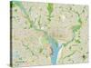 Political Map of Washington, DC-null-Stretched Canvas