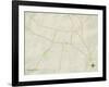 Political Map of Washington, GA-null-Framed Art Print