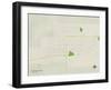 Political Map of Watford City, ND-null-Framed Art Print