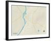 Political Map of Wauregan, CT-null-Framed Art Print