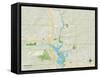 Political Map of Wausau, WI-null-Framed Stretched Canvas