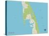 Political Map of Wellfleet, MA-null-Stretched Canvas