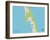 Political Map of Wellfleet, MA-null-Framed Art Print