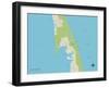 Political Map of Wellfleet, MA-null-Framed Art Print