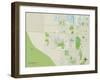 Political Map of Wellington, FL-null-Framed Art Print