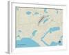 Political Map of West Chatham, MA-null-Framed Art Print