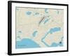 Political Map of West Chatham, MA-null-Framed Art Print