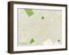 Political Map of West Chester, PA-null-Framed Art Print