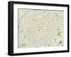 Political Map of West Covina, CA-null-Framed Art Print