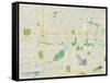 Political Map of West Des Moines, IA-null-Framed Stretched Canvas