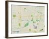 Political Map of West Des Moines, IA-null-Framed Art Print