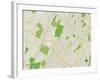 Political Map of West Orange, NJ-null-Framed Art Print