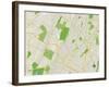 Political Map of West Orange, NJ-null-Framed Art Print