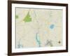 Political Map of Westerly, RI-null-Framed Art Print