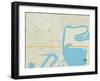 Political Map of Westlake, LA-null-Framed Art Print